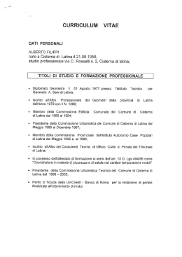 curriculum vitae
