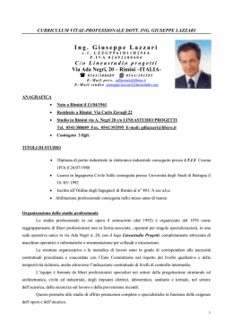 Ing. Giuseppe Lazzari - CAAR Centro Agro Alimentare Riminese