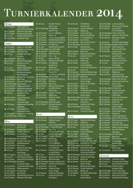 Turnierkalender 2014 - suedtirol-golf.it