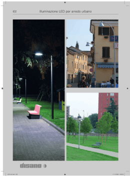 Illuminazione LED per arredo urbano