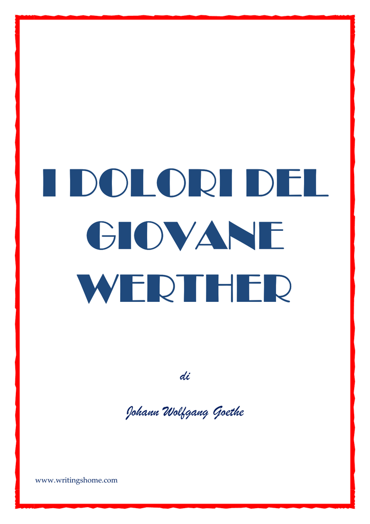 siti di incontro per giovani werther