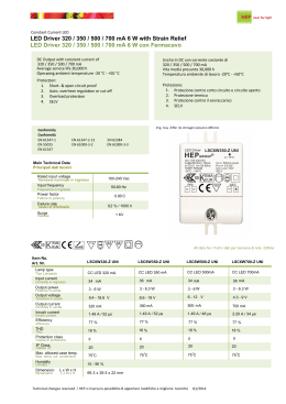 6.13 LED Driver LSC 6Wxxx -Z con fermacavo