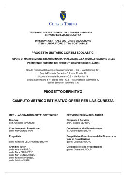 COMPUTO METRICO SICUREZZA DEF 5°CICLO - Bandi on-line