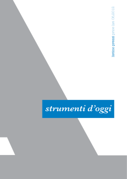 strumenti d`oggi