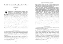 Teofilo Gallaccini, Reader of John Dee