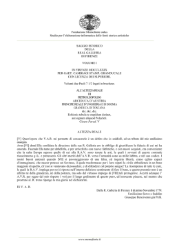 Saggio Istorico della Real Galleria di Firenze