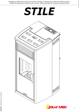 1 Montaggio kit optional per uscita fumi verticale