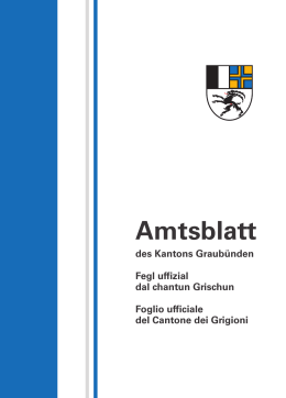 Amtsblatt des Kantons Graubünden, 2.10.2014