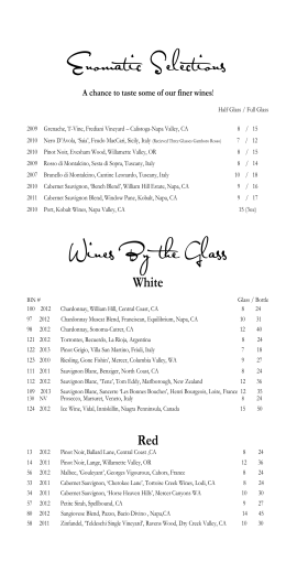 Enomatic Selections Wines By the Glass