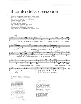 Il canto della creazione