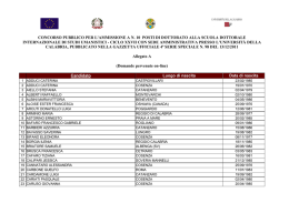 Domande di partecipazione perventue on-line