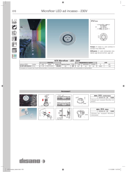 Microfloor LED ad incasso - 230V