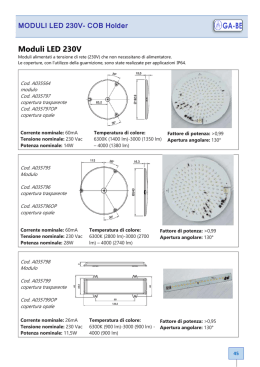 Moduli LED 230V- COB Holder