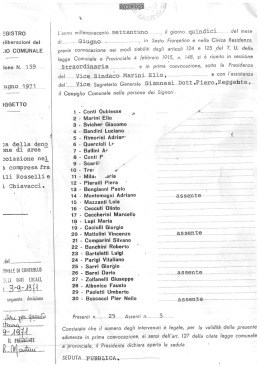 Delibera Consiglio Comunale n°159 del 15.06.1971