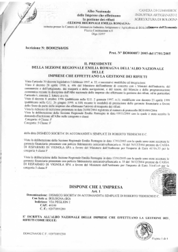 la gestione dei rifiuti AGRICOLTURA DI BOLOGNP