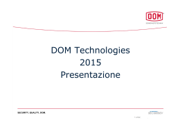 DOM Technologies 2015 Presentazione