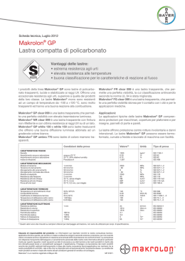 Scheda tec. lavorazione lastre - Poly