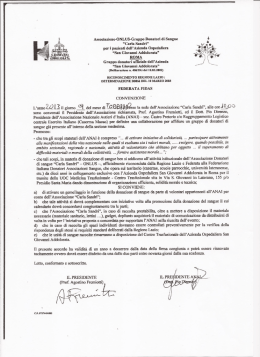 Associazione»0hlLUS-Gruppo Donatori di Sangue i
