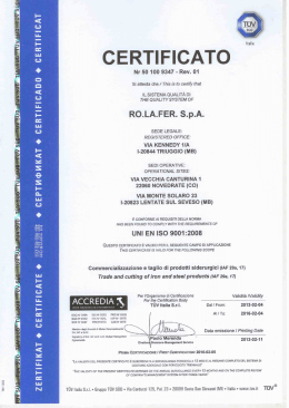 Scarica il certificato