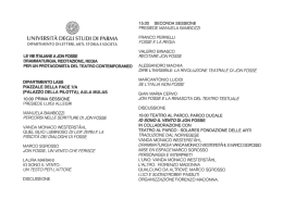 DIPARTIMENTO DI LETTERE. ARTI, STORIA E SOCIETÀ