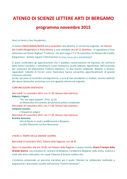 ATENEO DI SCIENZE LETTERE ARTI DI BERGAMO