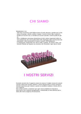 Mole Abrasive a Gambo per la Sbavatura