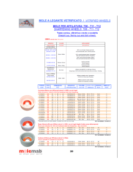 MOLE A LEGANTE VETRIFICATO l VITRIFIED WHEELS