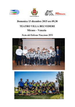 teatro villa belvedere - Federazione Ciclistica Italiana