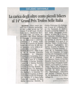 La carica degli oltre cento piccoli bikers