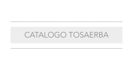 CATALOGO TOSAERBA 2015