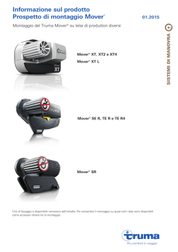 Informazione sul prodotto Prospetto di montaggio Mover&reg;