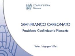 Gianfranco Carbonato - Confindustria Piemonte