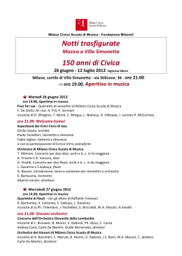 NOTTI TRASFIGURATE - Fondazione Milano