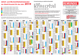 Kreuztal Kalender 2015