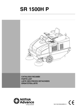 SR 1500H P - Nilfisk