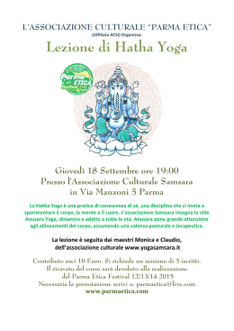 Lezione di Hatha Yoga - Parma Etica Festival