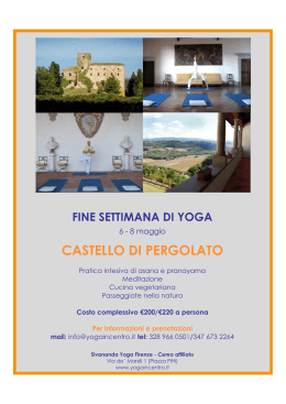 CASTELLO DI PERGOLATO - Sivananda Yoga Firenze