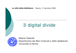 digital divide - Provincia di Pesaro e Urbino