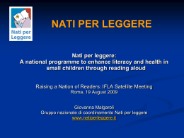 "Nati per leggere": a national programme to enhance literacy
