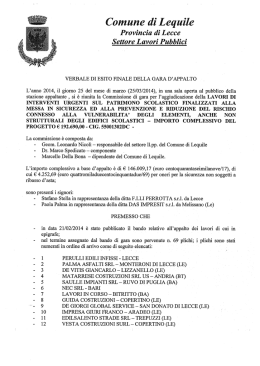 verbale - Comune di Lequile