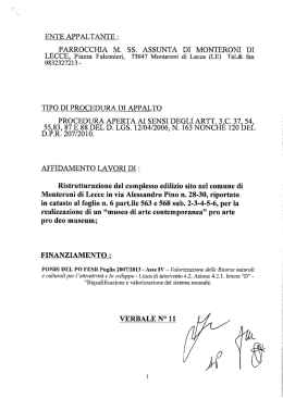 Verbale n.11 - Confraternita Immacolata