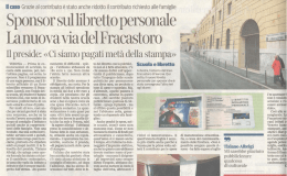 Sponsor sul libretto personale La nuova via del Fracastoro