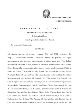 Sentenza n. 3921/2014 - Studio Legale Stefanelli