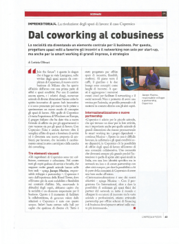 Leggi l`articolo: Dal coworking al cobusiness