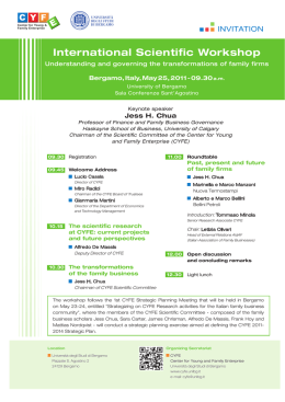 International Scientific Workshop