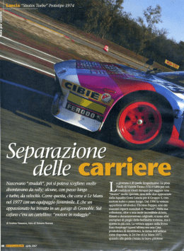 Lancia "Stratos Turbo" Prototipo 1974