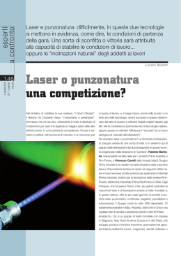 Laser o punzonatura una competizione?