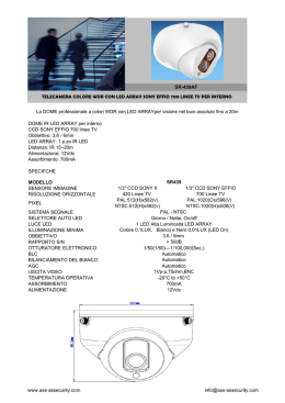 SR-439AF TELECAMERA COLORE WDR CON LED ARRAY SONY