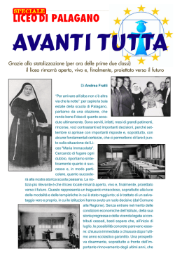 Speciale LICEO DI PALAGANO