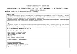 SCHEDA DI PROGETTO GENERALE TITOLO